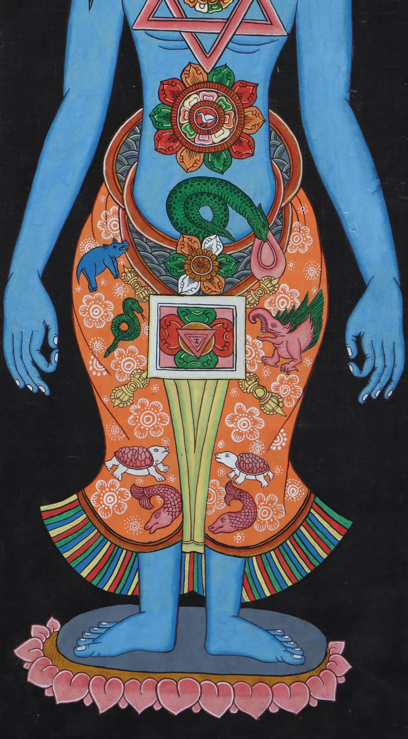 7 Chakra Art Thangka painting - Image 3