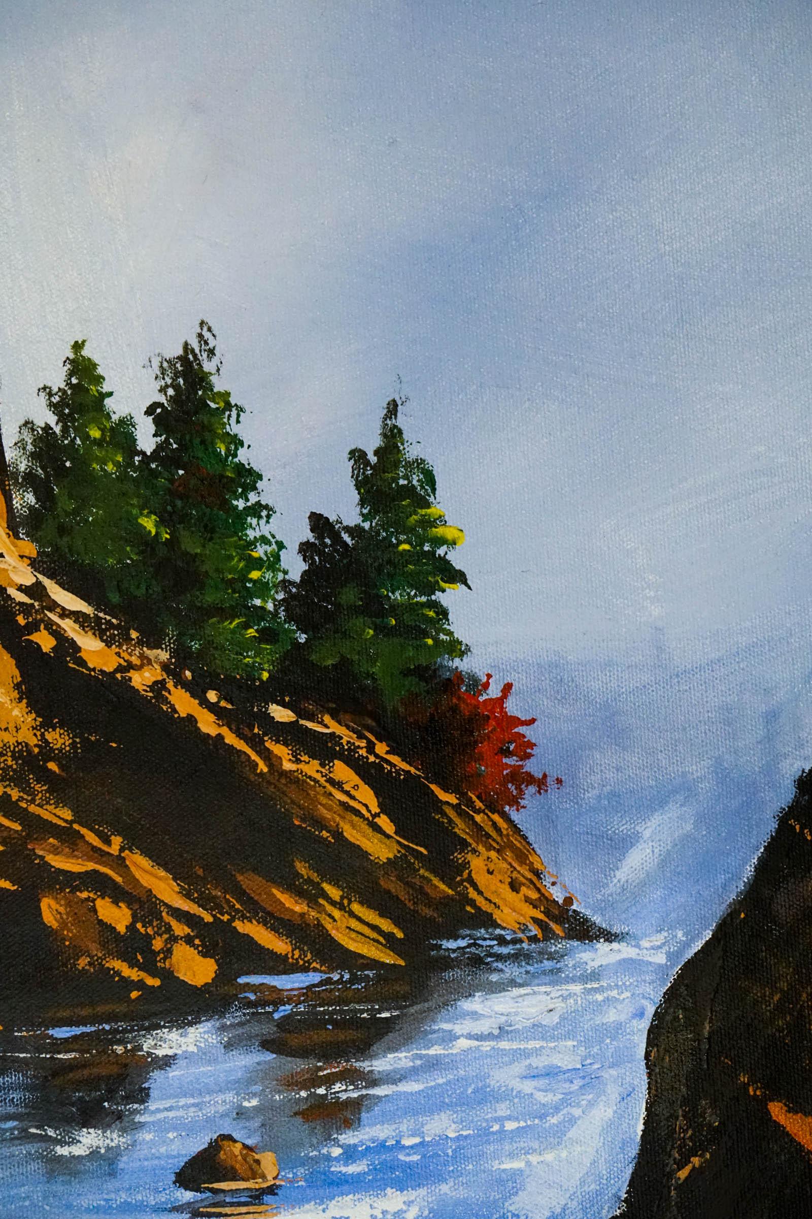 Acrylic Painting of Mountain Ama Dablam, Nepal - Image 9