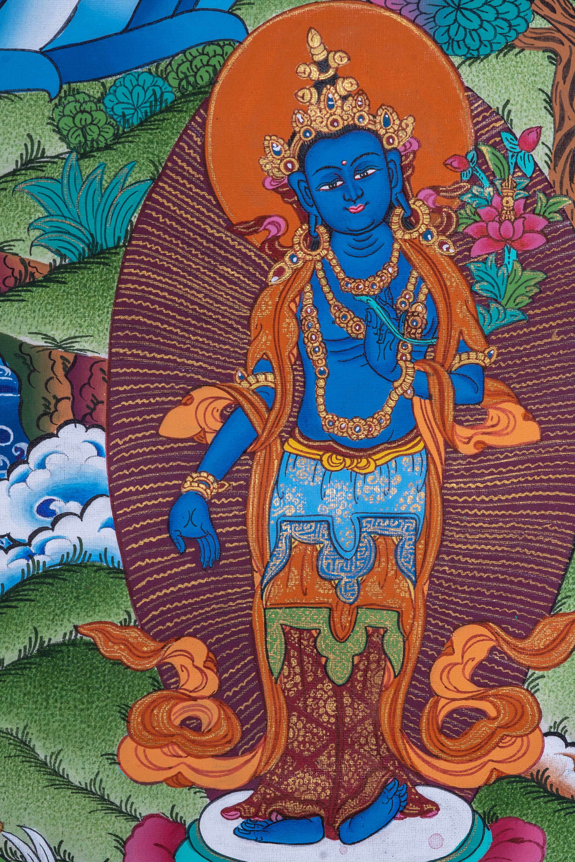 High Quality Handmade Amitayu Buddha Thangka - Image 5