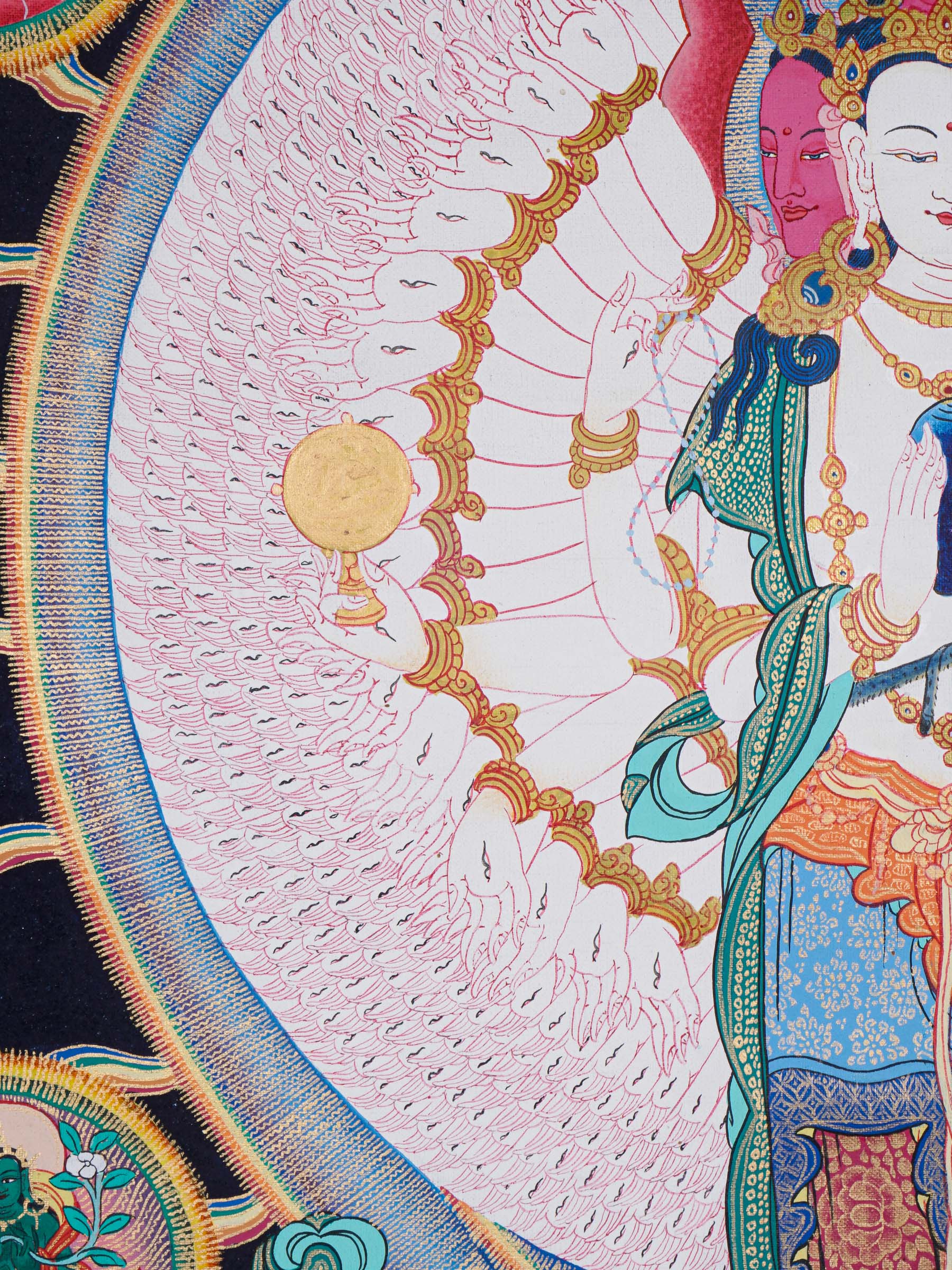 Avalokiteshvara Best Tibetan Thangka painting - Image 11