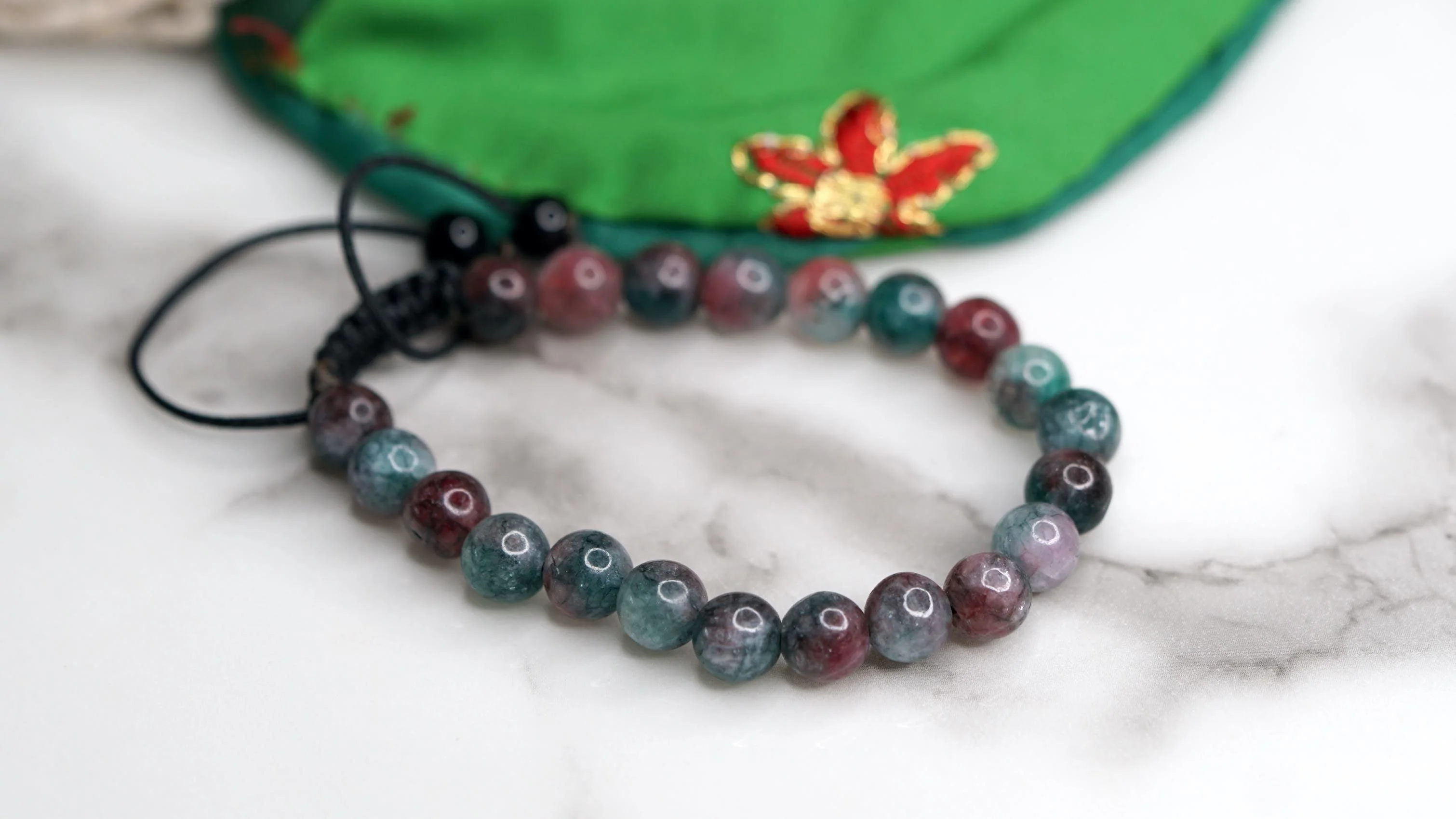 Blood Stone handmade wrist Bracelets | 100% Natural stone - Image 3