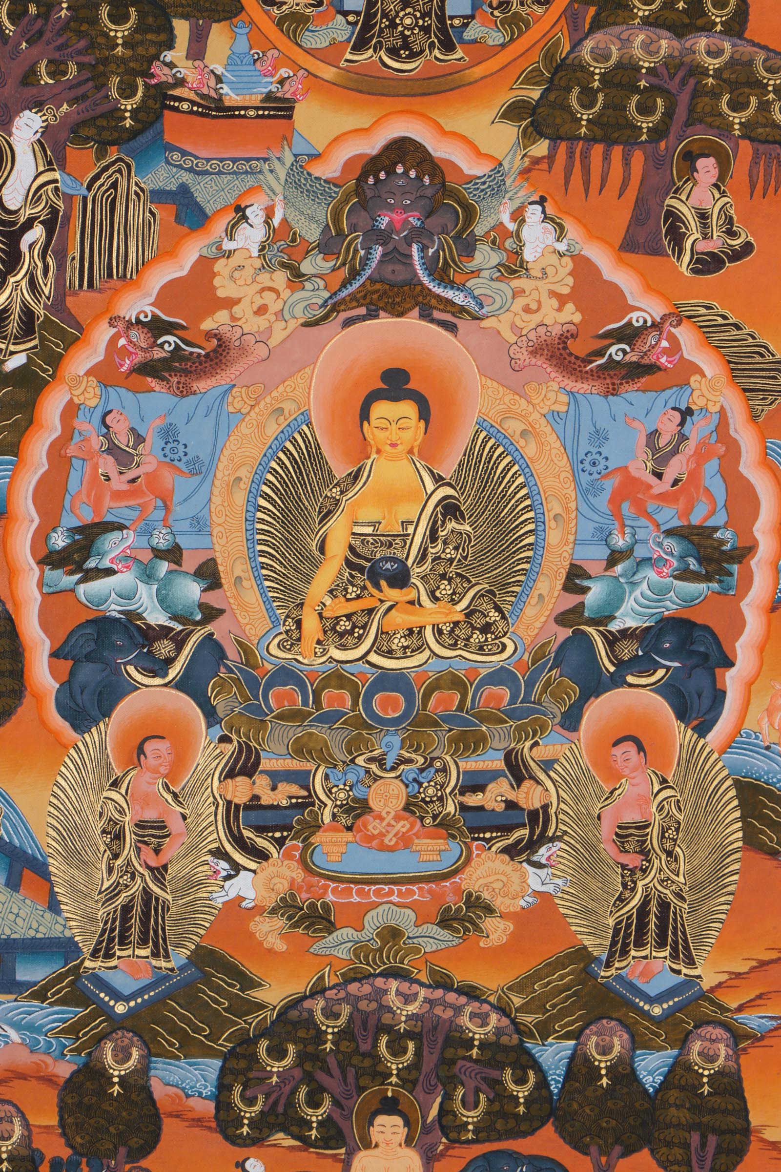 Life of Buddha Thangka Painting - Image 4