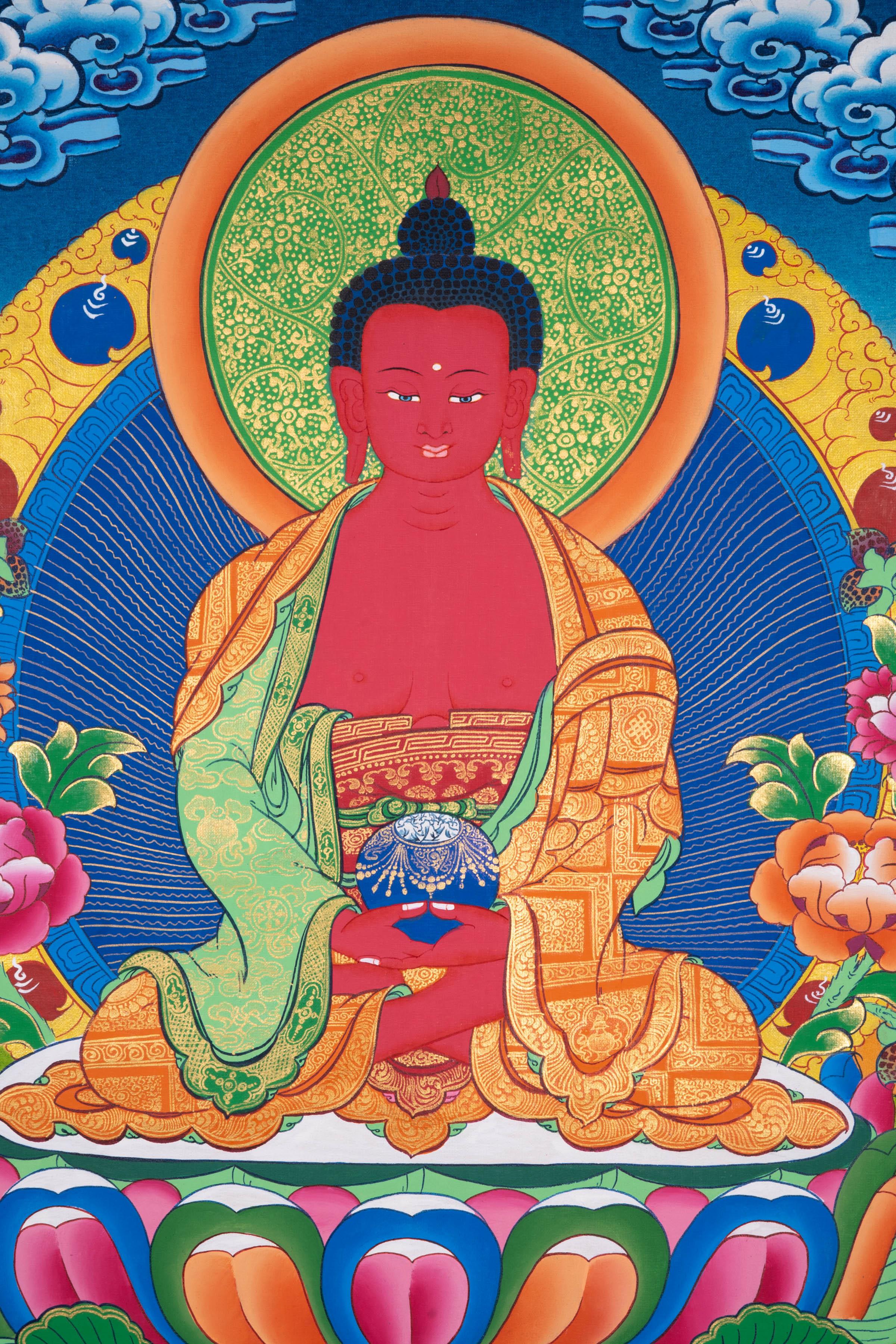 Buddha Amitabha Thangka Art - Image 3