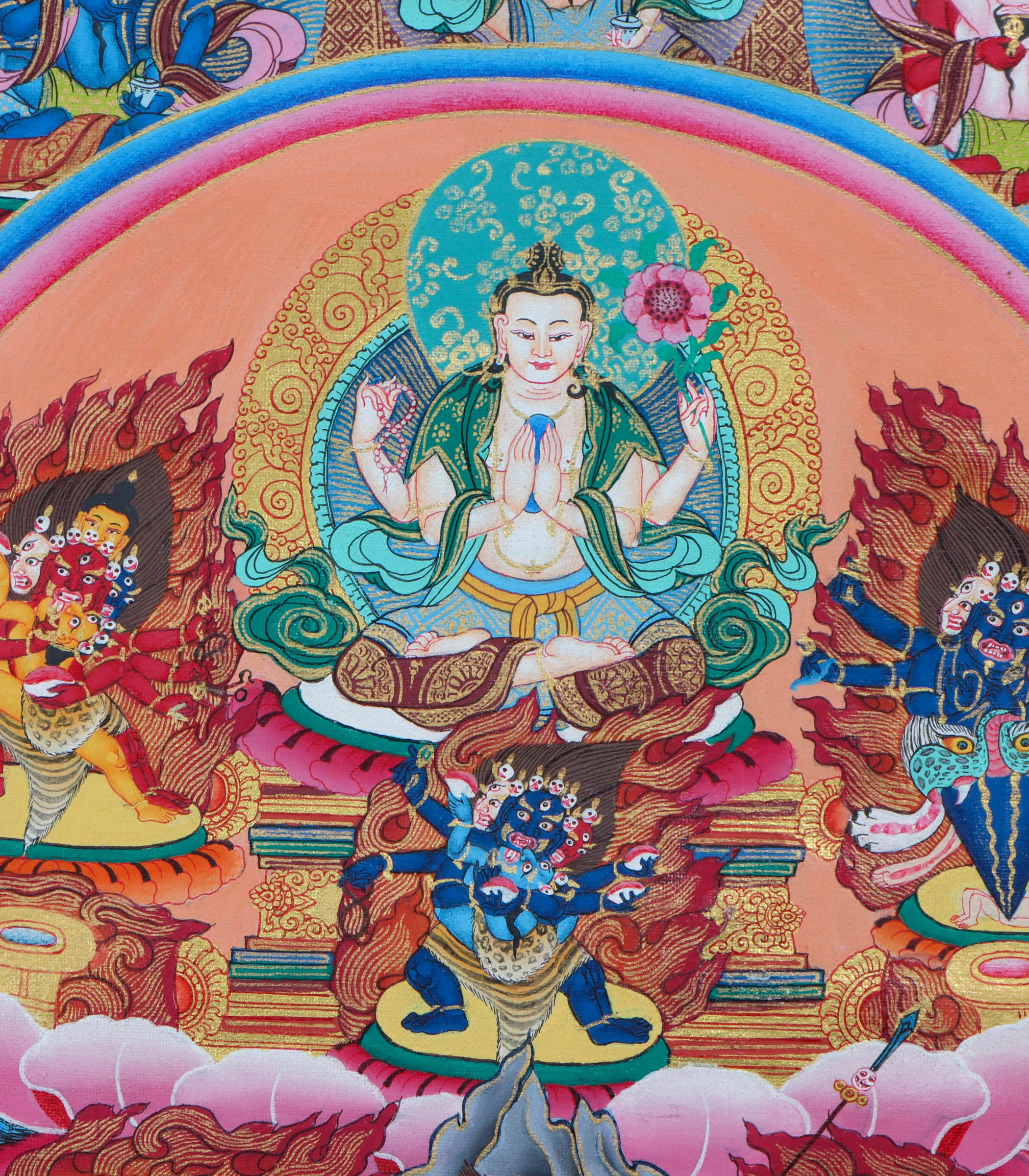 Buddha Shakti Thangka - Image 5