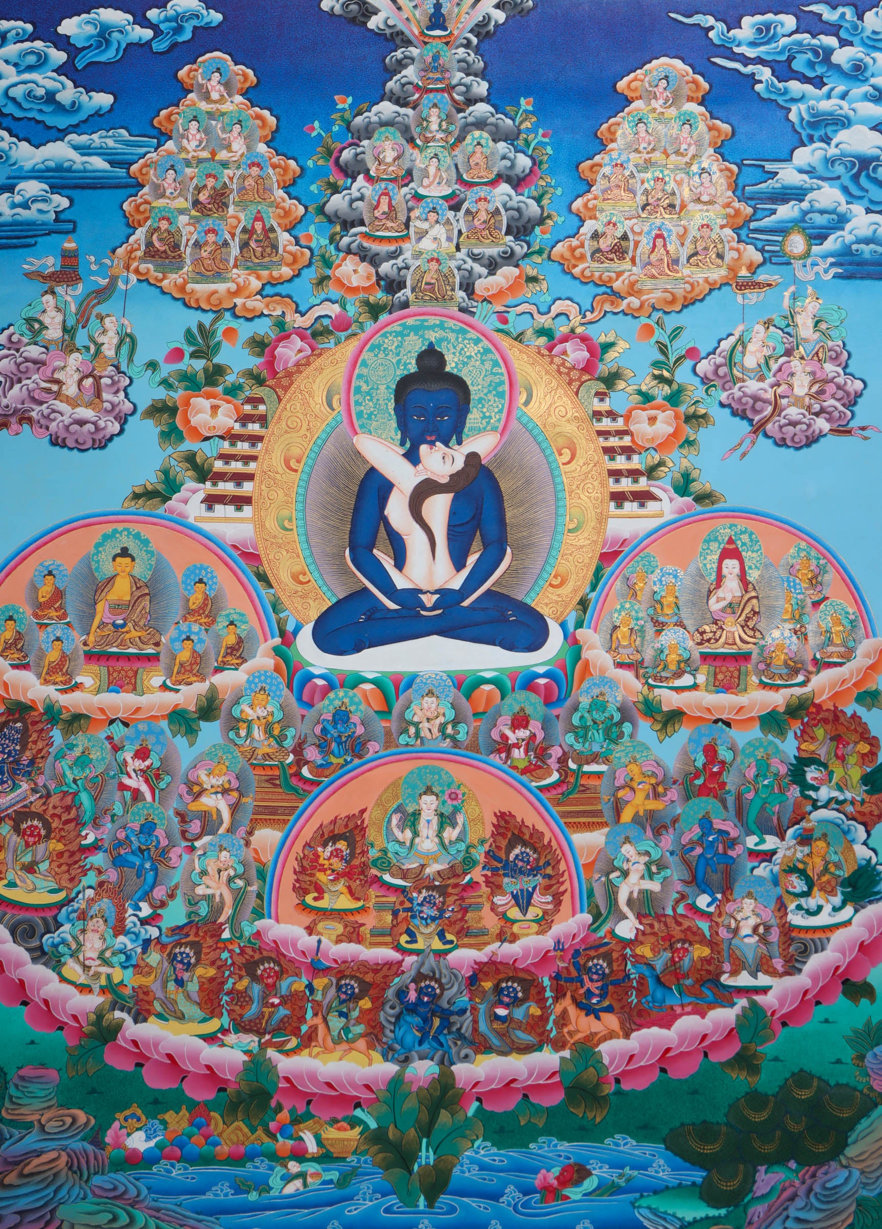 Buddha Shakti Thangka - Image 9