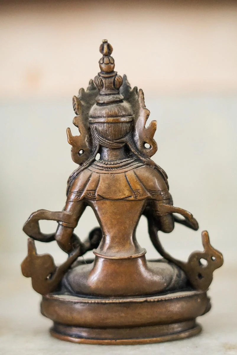 Small Bajrasattwa Fine Carving Statue - Image 4