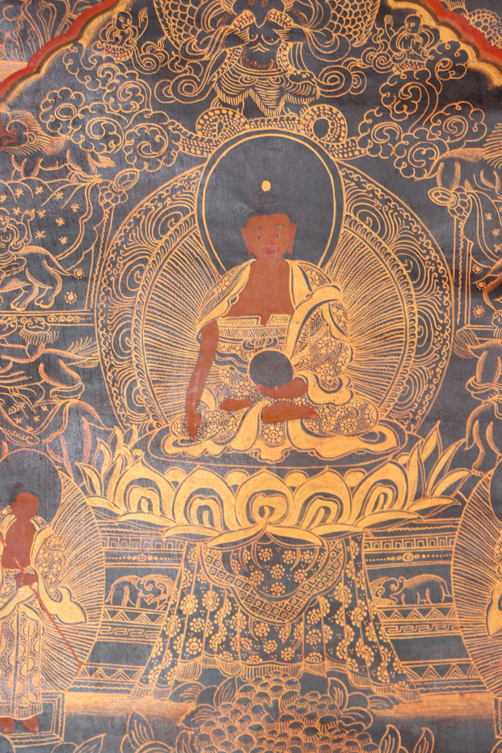 The Collection piece- Buddha Life Thangka Painting - Image 3
