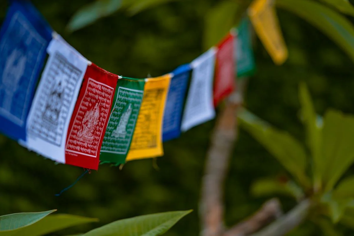 High Quality Cotton Small Tibetan Prayer Flag | Lungta - Image 3