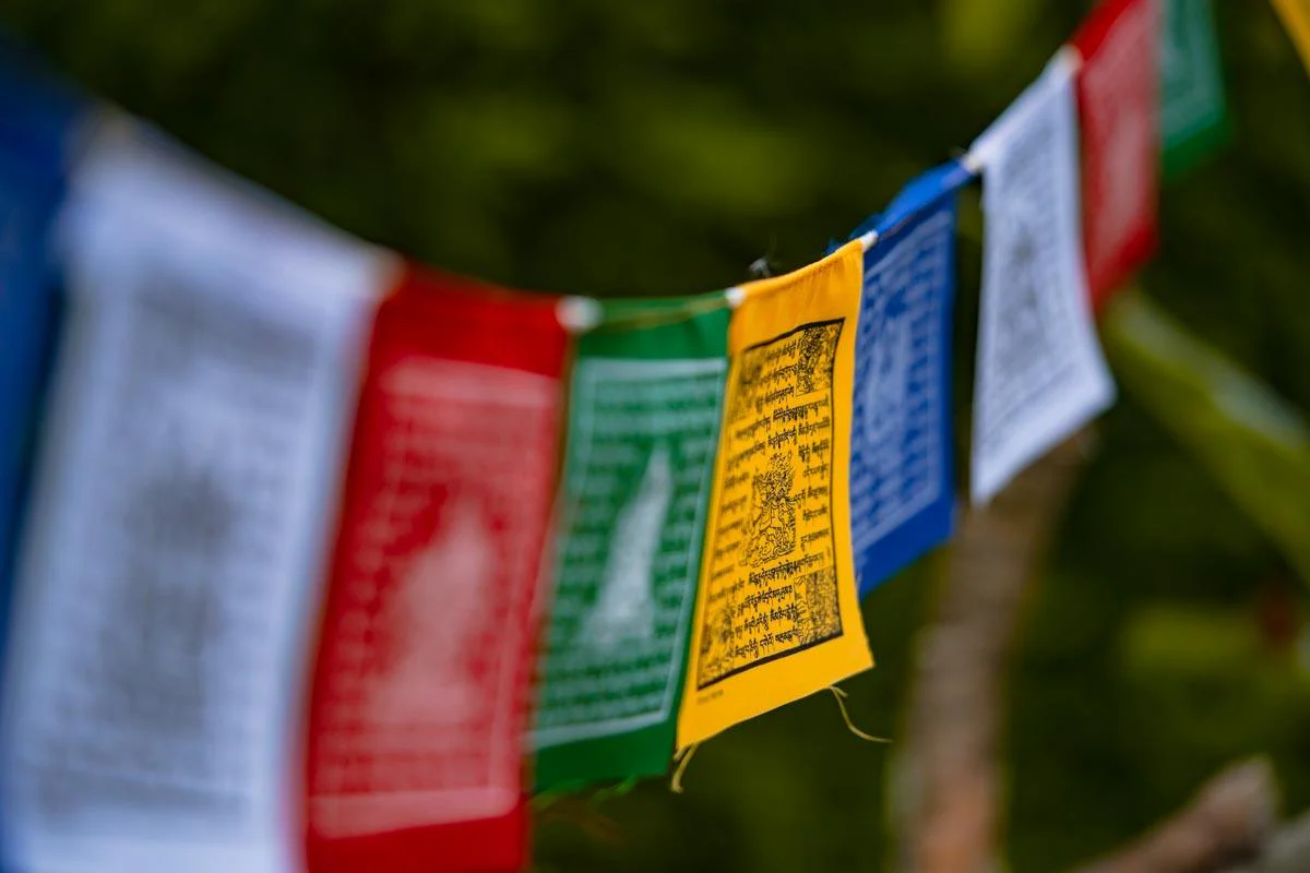High Quality Cotton Small Tibetan Prayer Flag | Lungta - Image 4