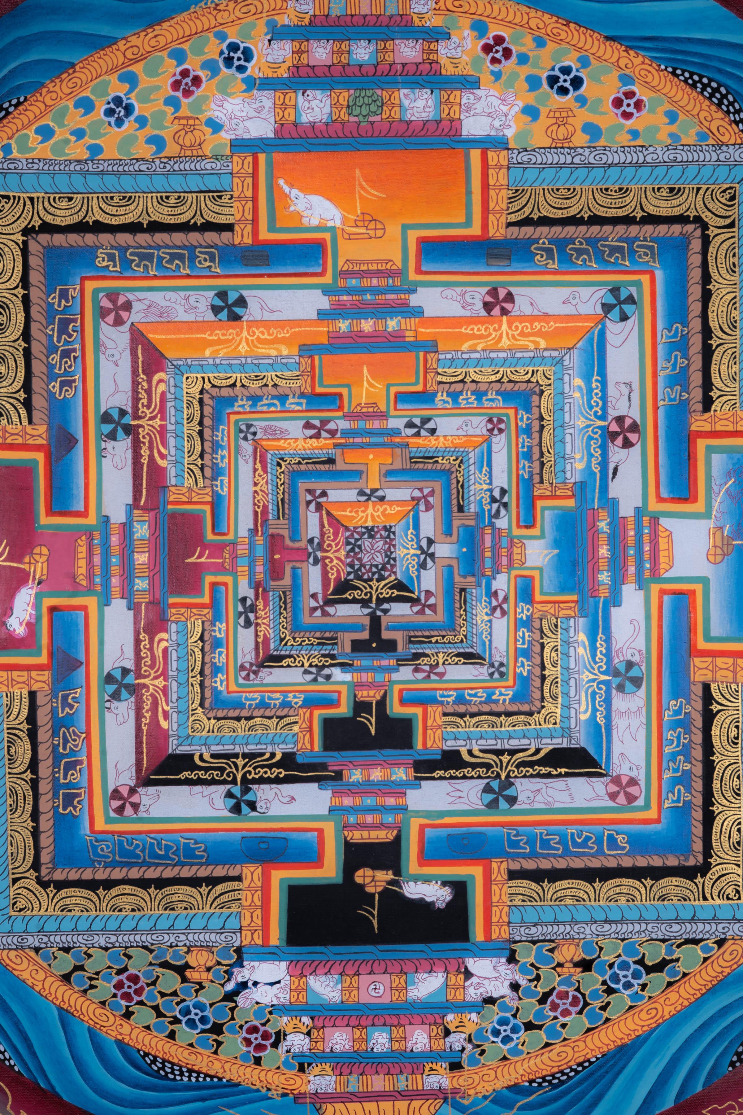 Kalachakra Mandala Thangka Painting - Image 3