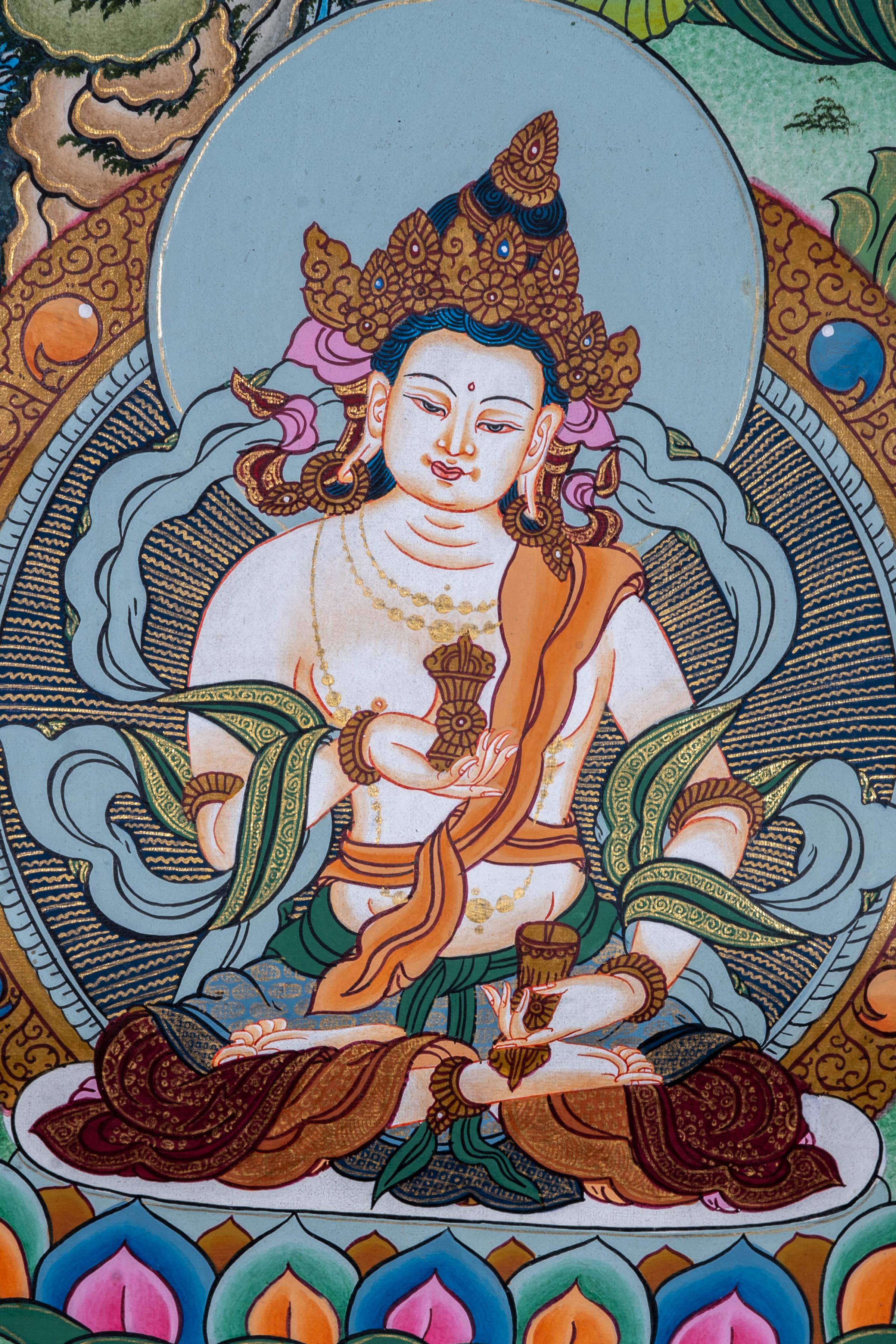 Manjushri Tibetan Thangka Painting - Image 5