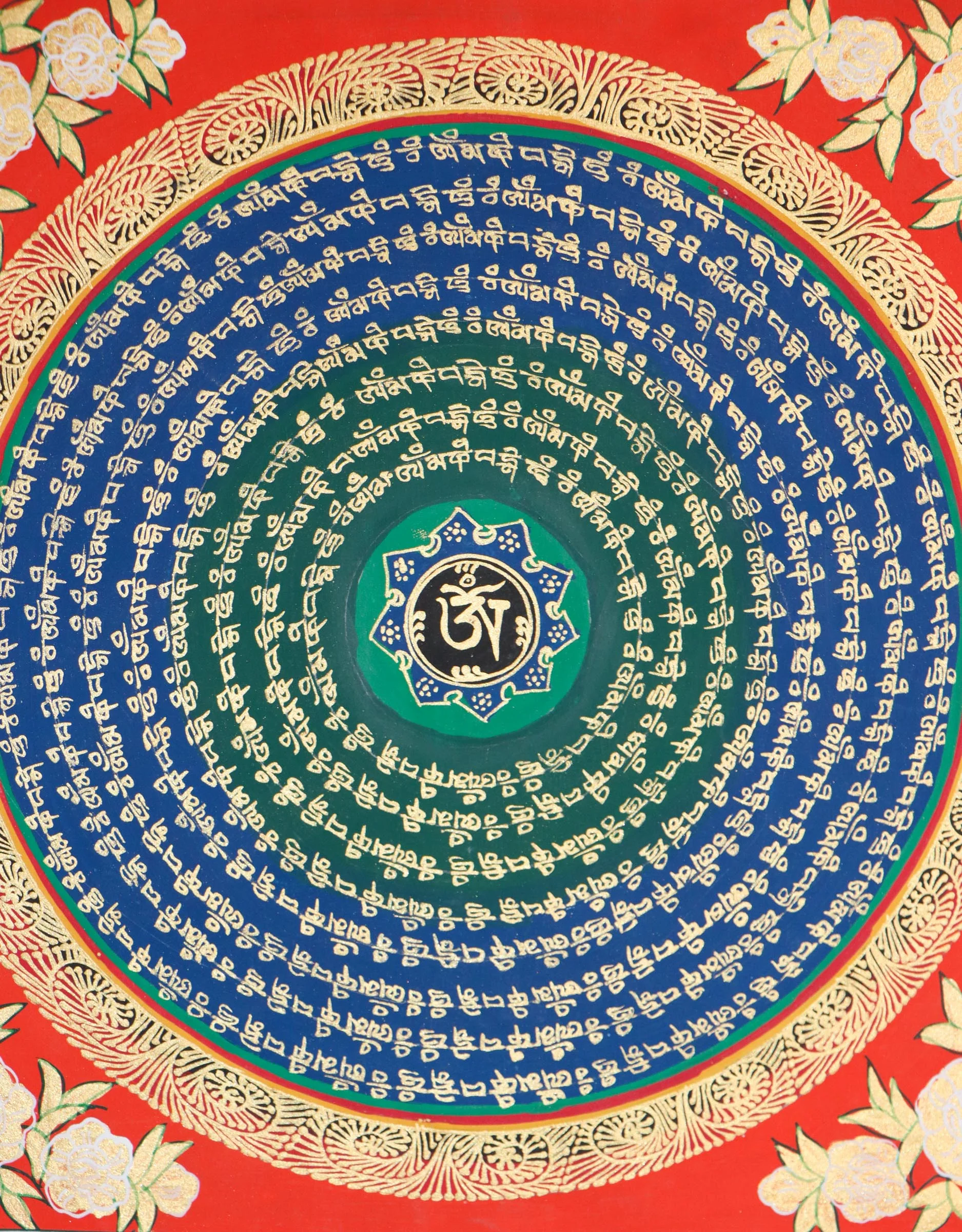 Mantra Mandala Thangka Painting - Image 3