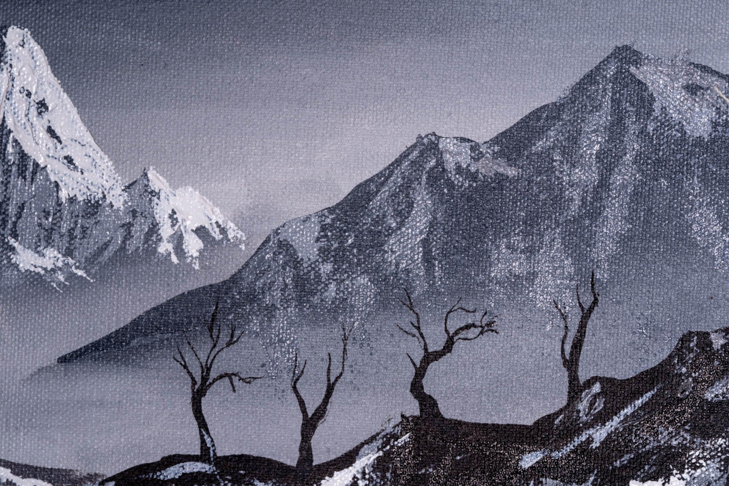 Mt. Ama Dablam Back View Oil Painting - Image 4