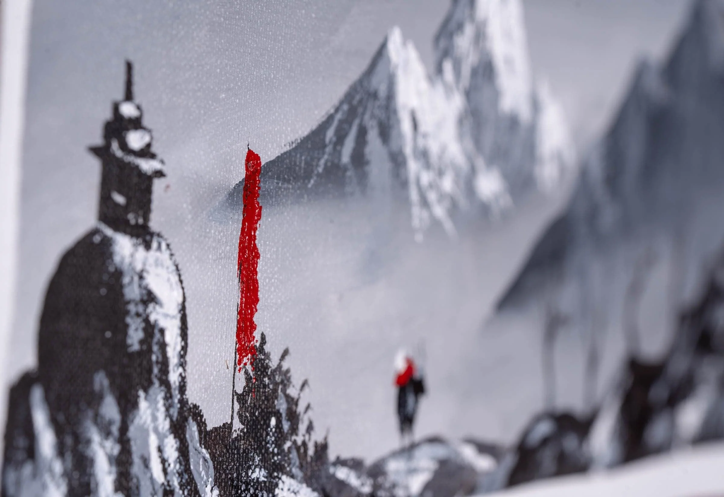 Mt. Ama Dablam Back View Oil Painting - Image 6