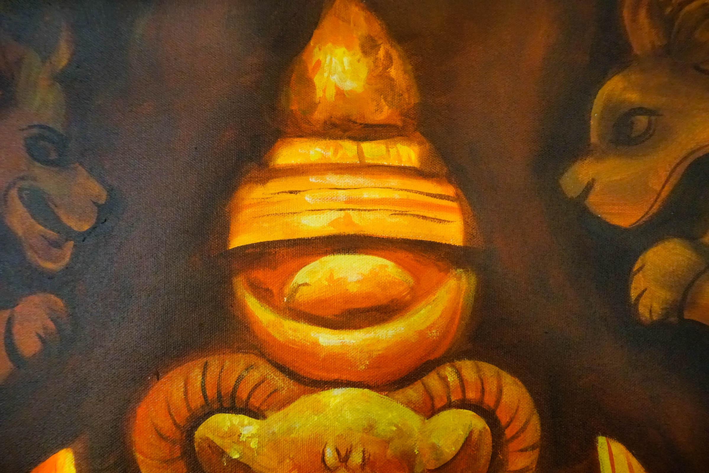 Oil painting of Lord Ganesh - Image 11