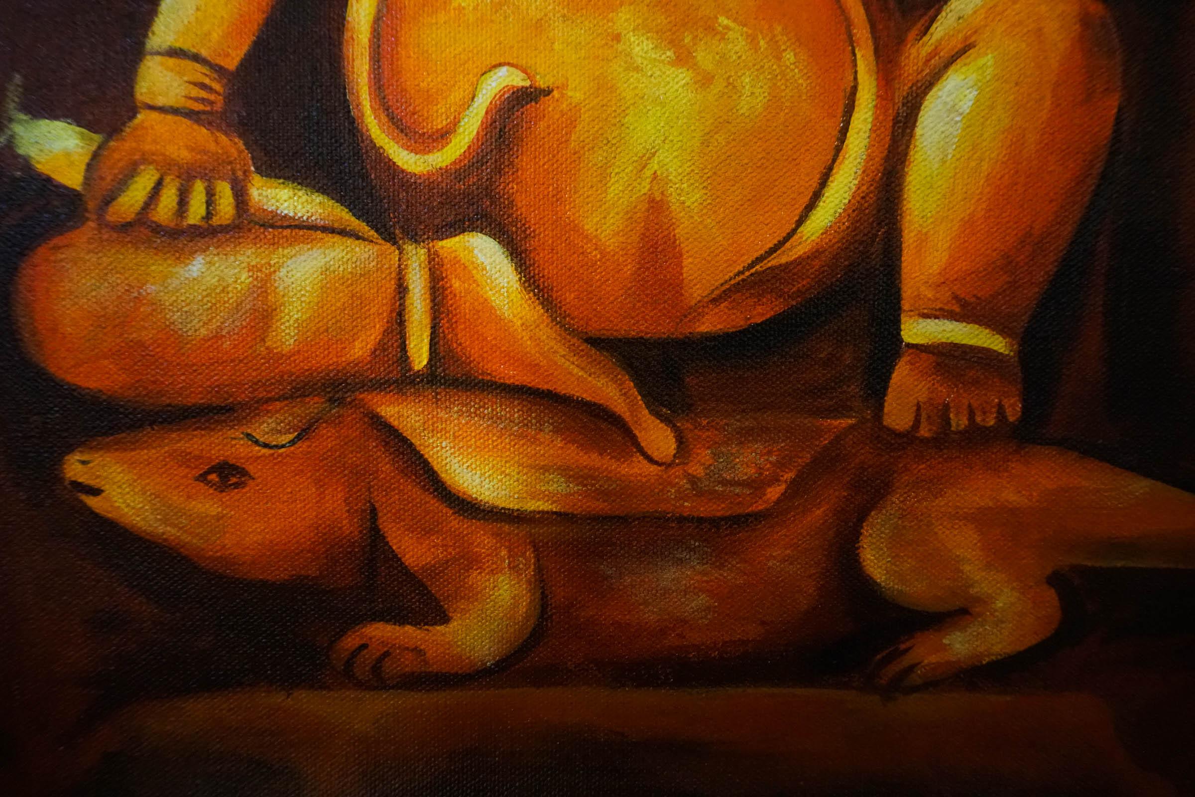 Oil painting of Lord Ganesh - Image 12