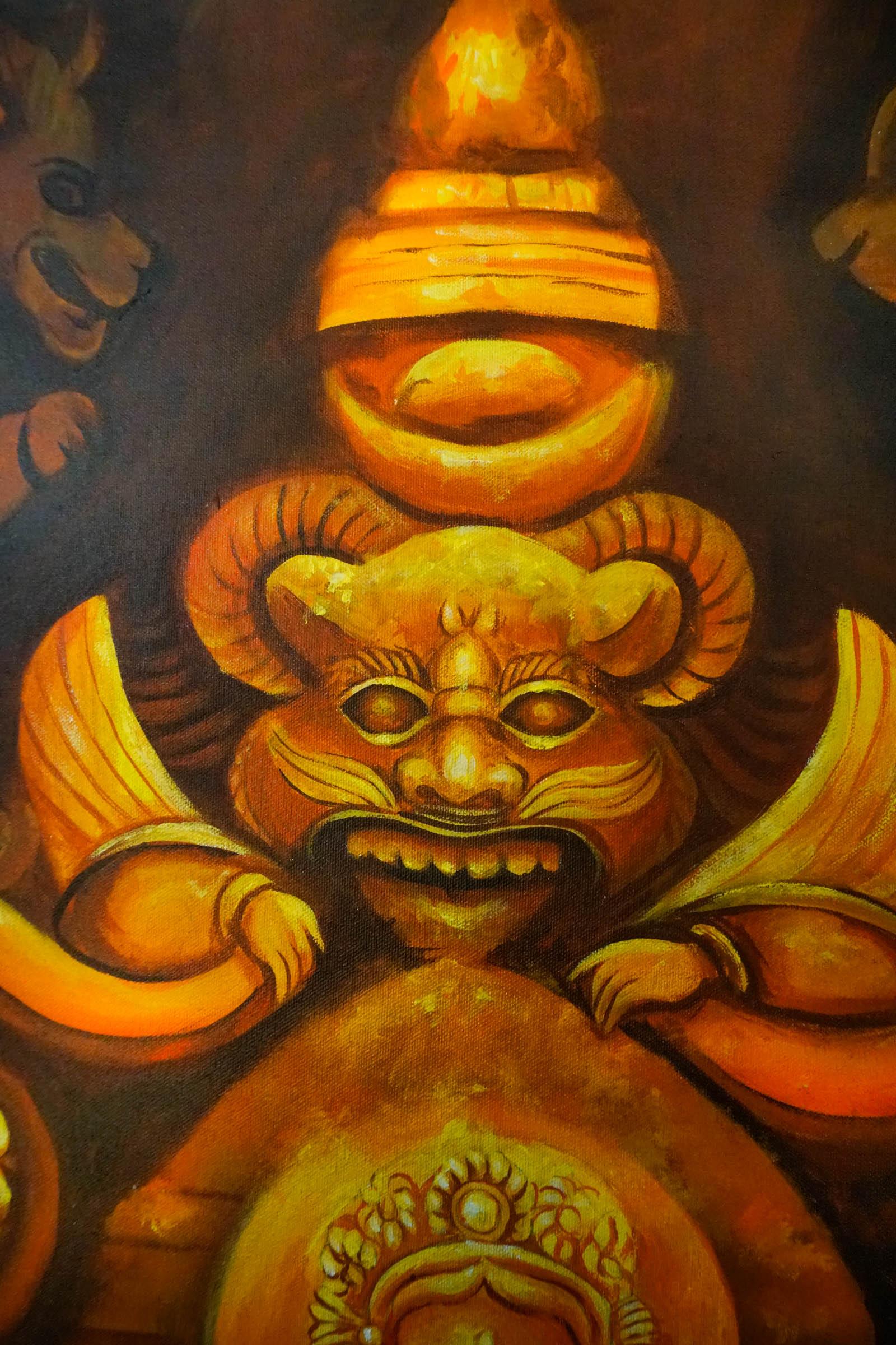 Oil painting of Lord Ganesh - Image 4