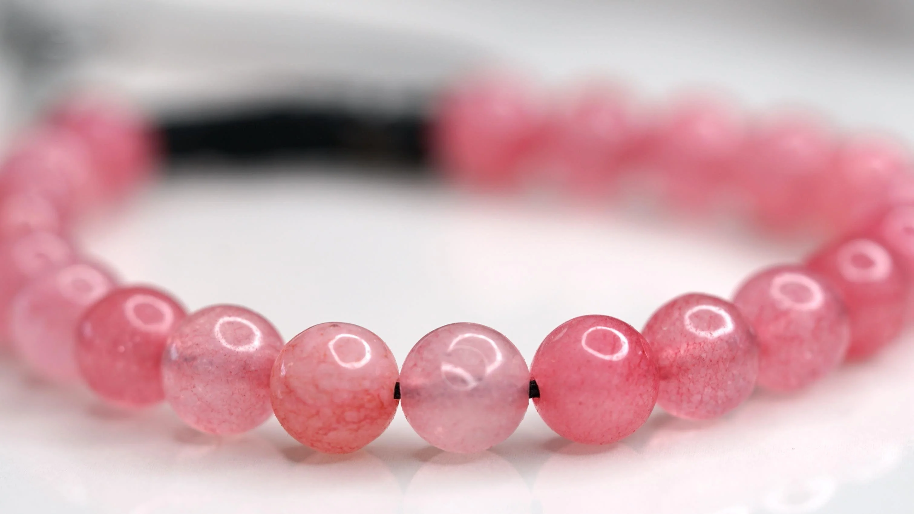 Pink Opal Natural Stone Bracelet | Handmade from Nepal - Image 5