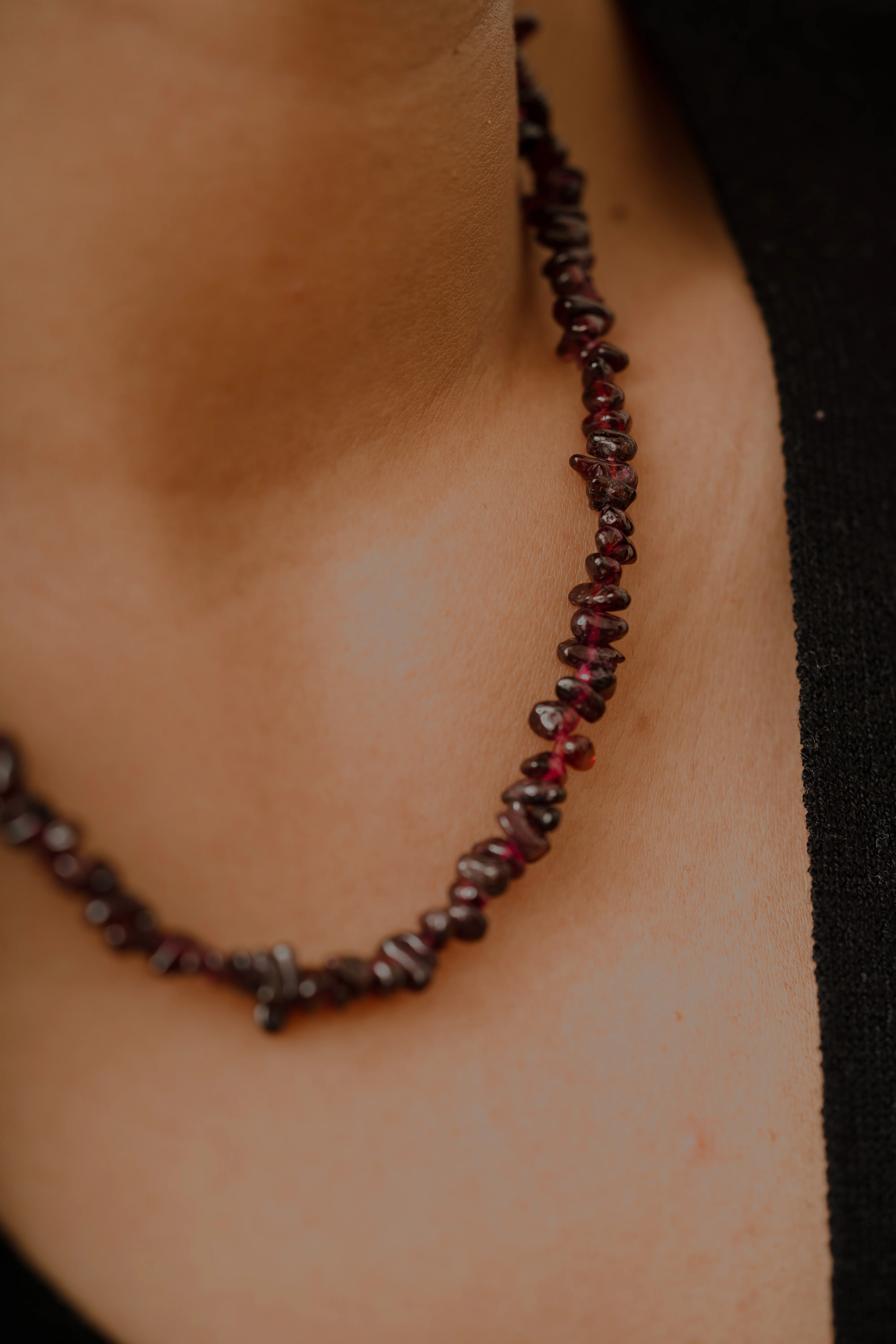 Red Garnet Chips necklace - Image 4