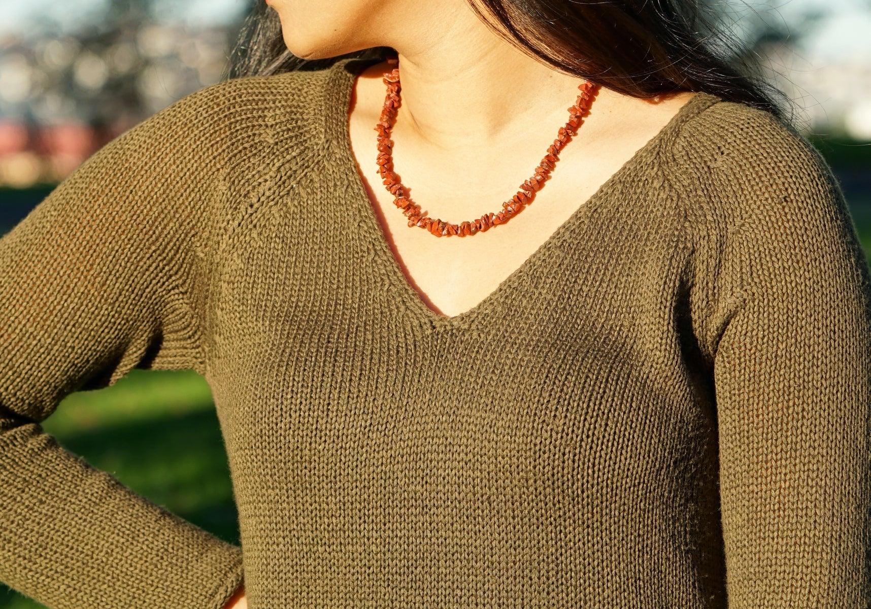 Red Jasper Chips crystal necklace - Image 5