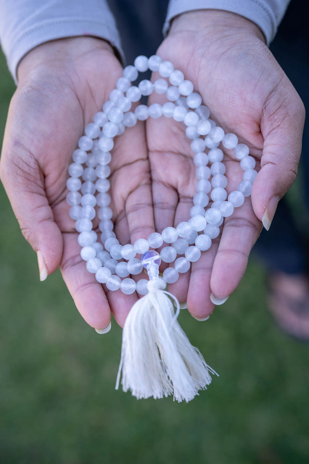 Selenite Mala – 108 Beads - Image 3