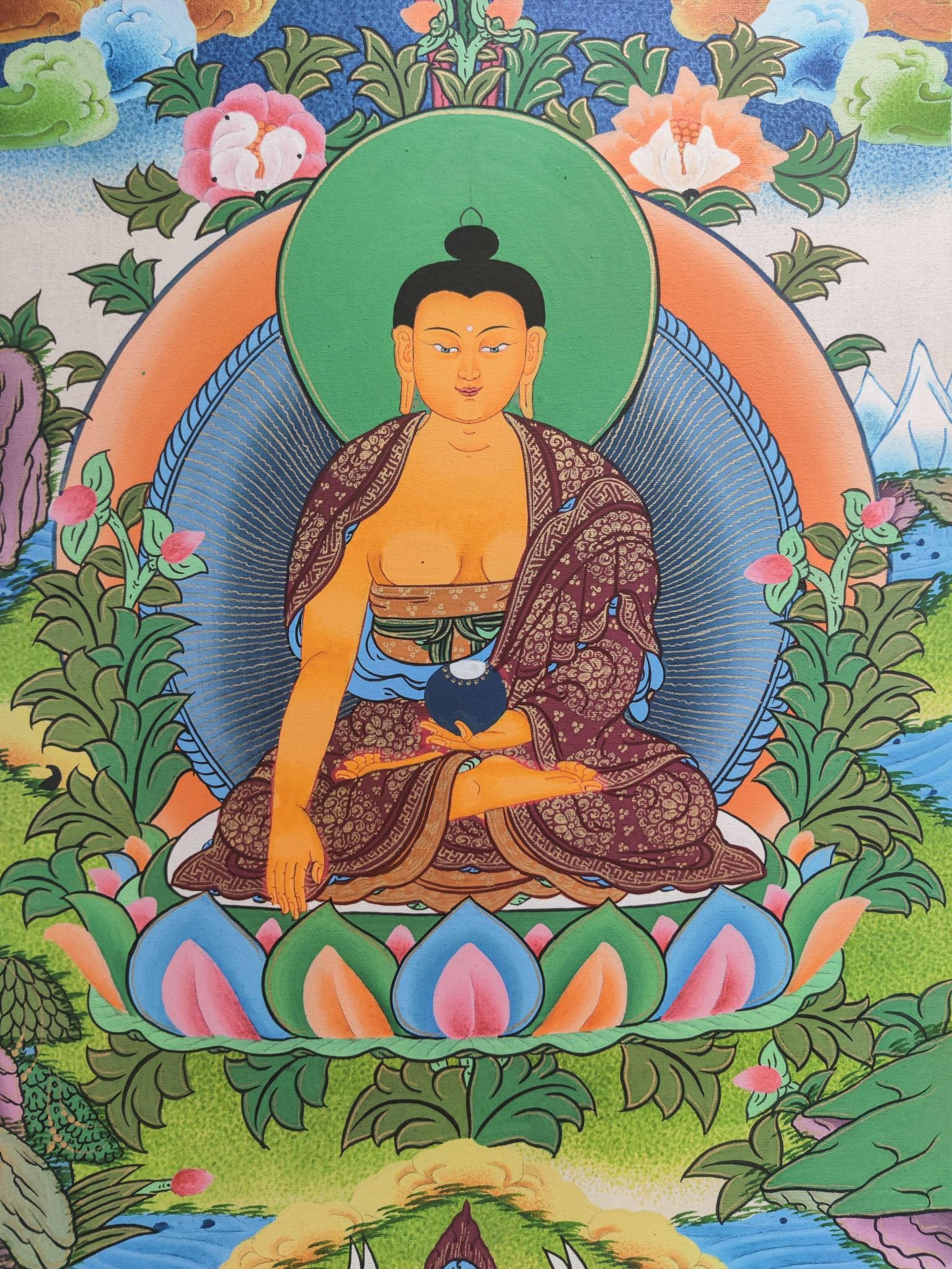 Shakyamuni Buddha Thangka Painting - Image 4
