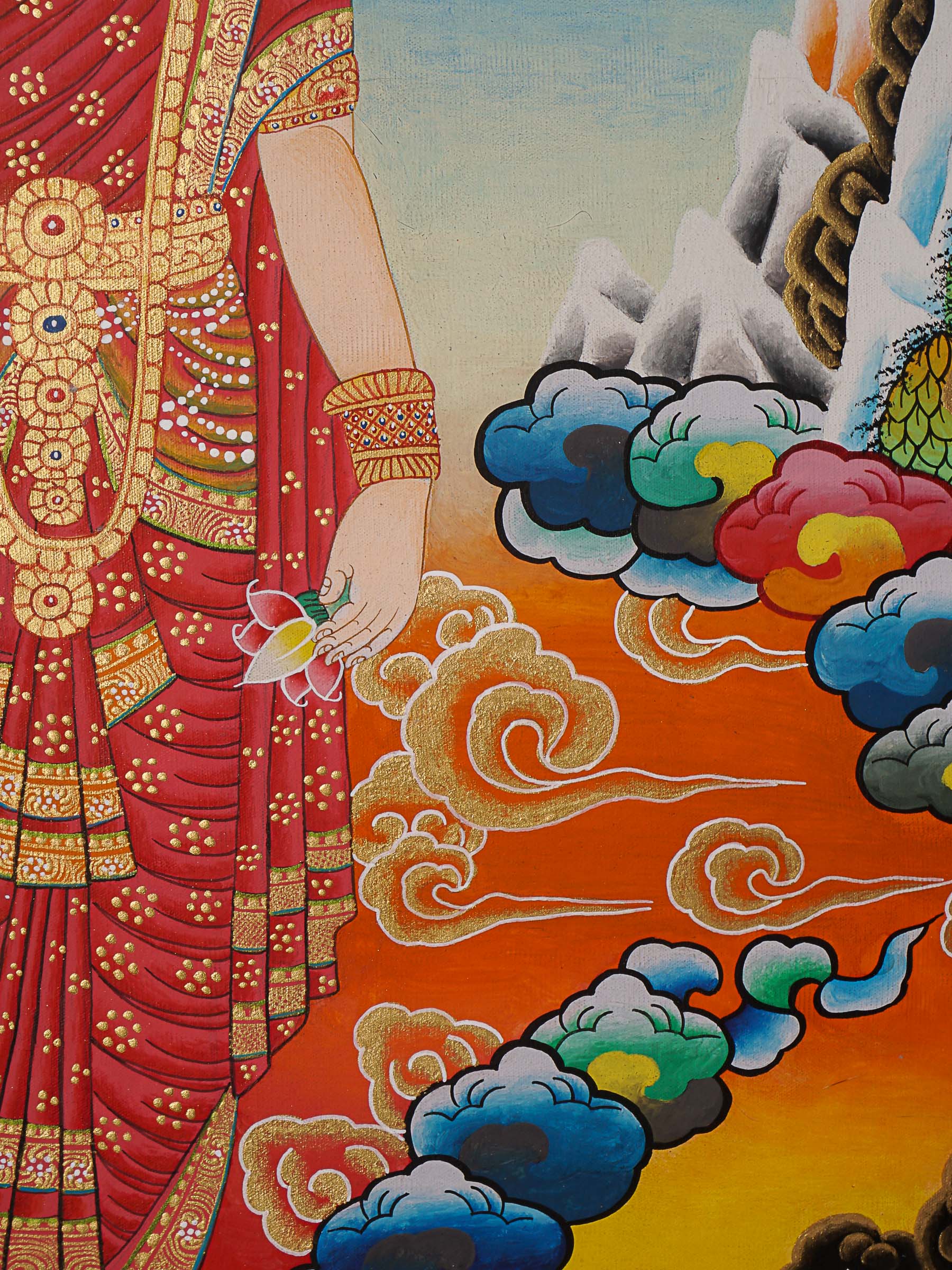 Shiva Shakti Thangka - Image 6