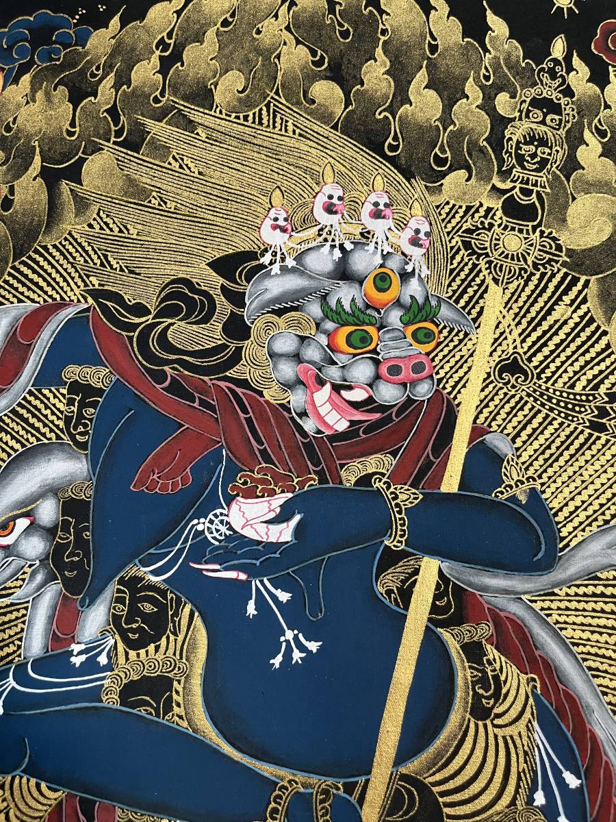 Lion face Dakini Thangka Painting - Image 3