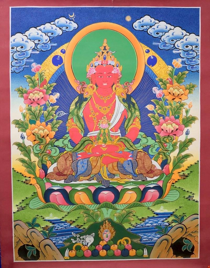 Tibetan hanging Amitayus art - Image 4