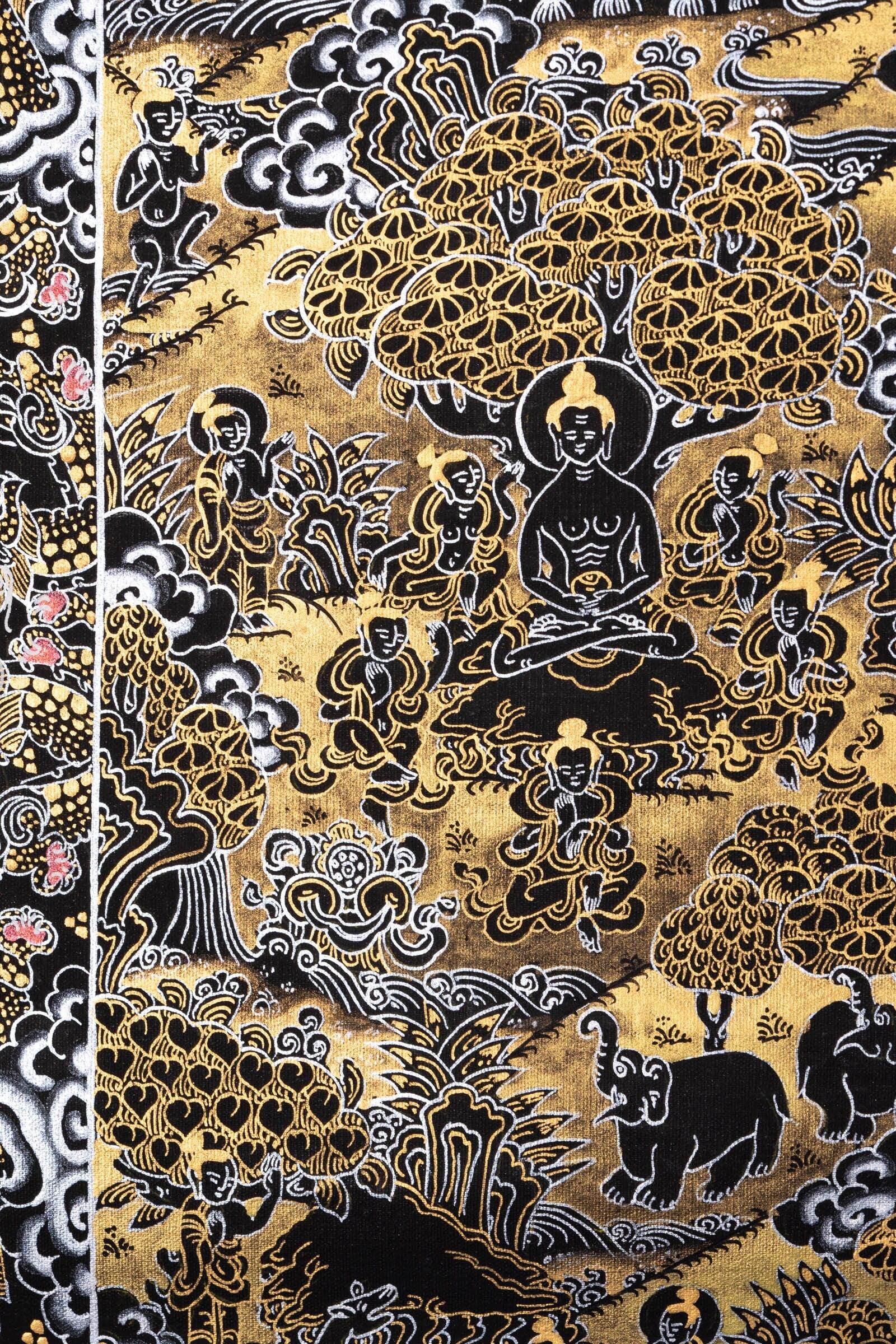 Wall hanging Buddha Enlightenment Thangka - Image 6