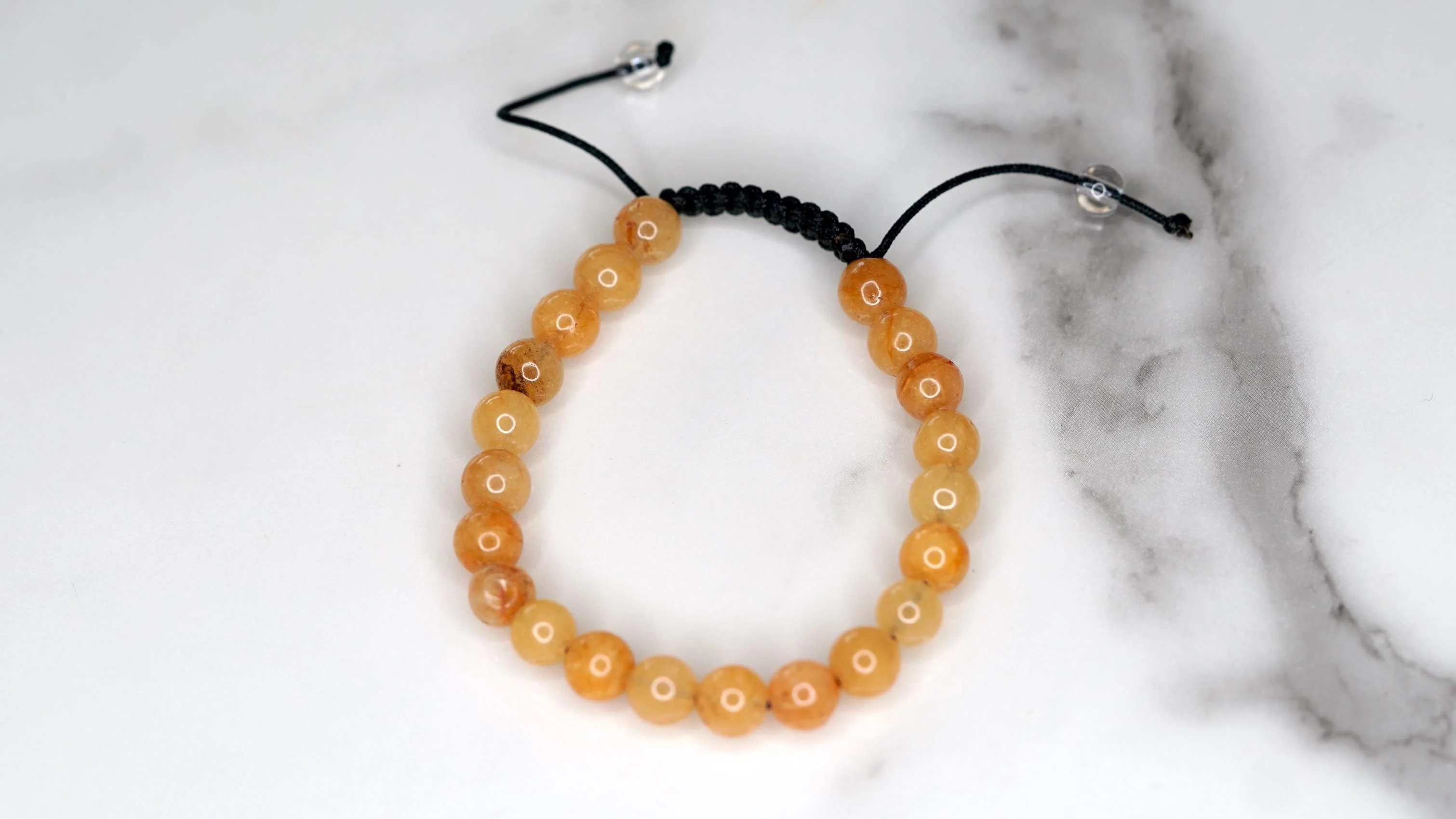 Yellow Quartz Bracelet | Natural Stone Beads - Image 4