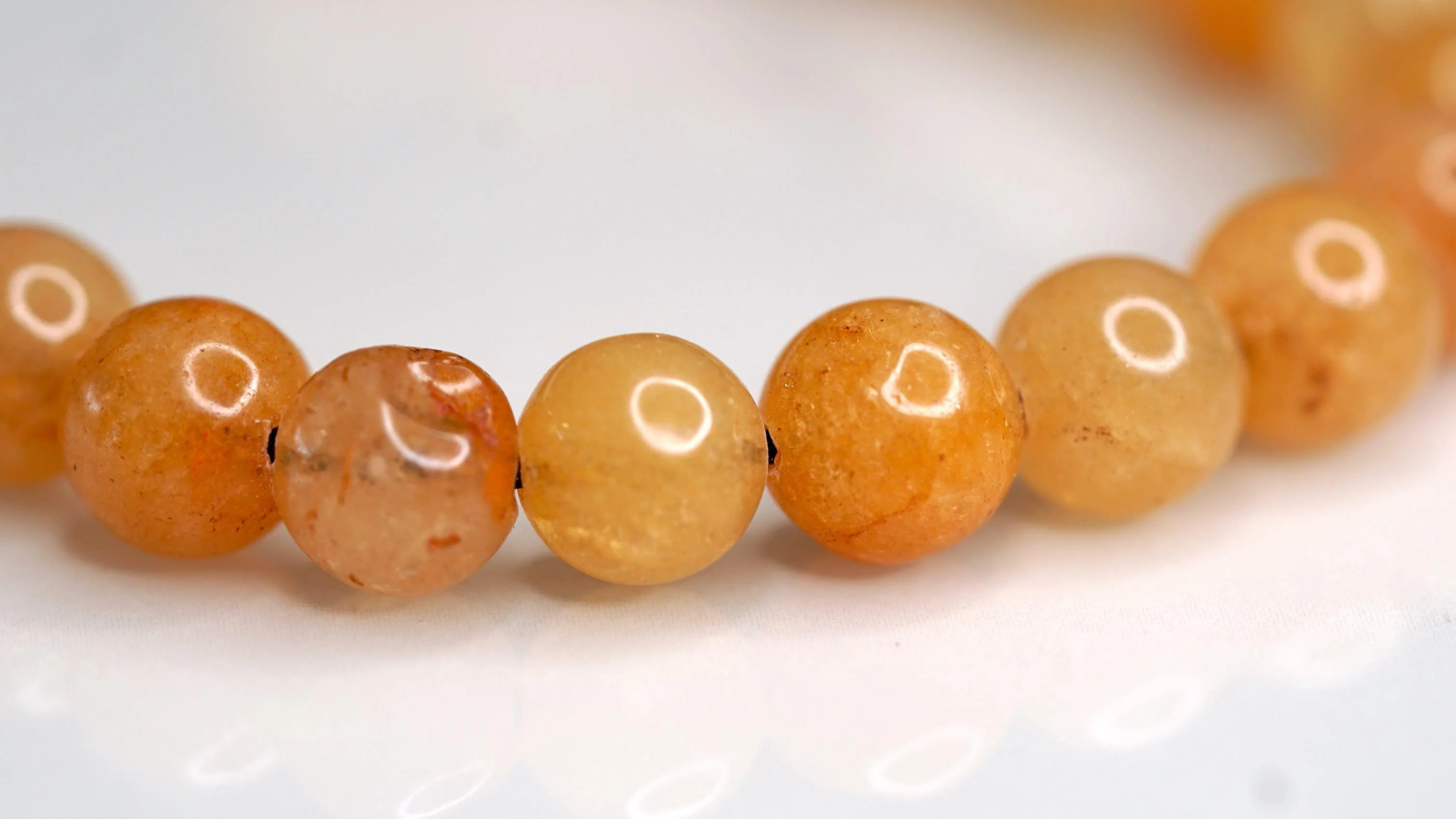 Yellow Quartz Bracelet | Natural Stone Beads - Image 5